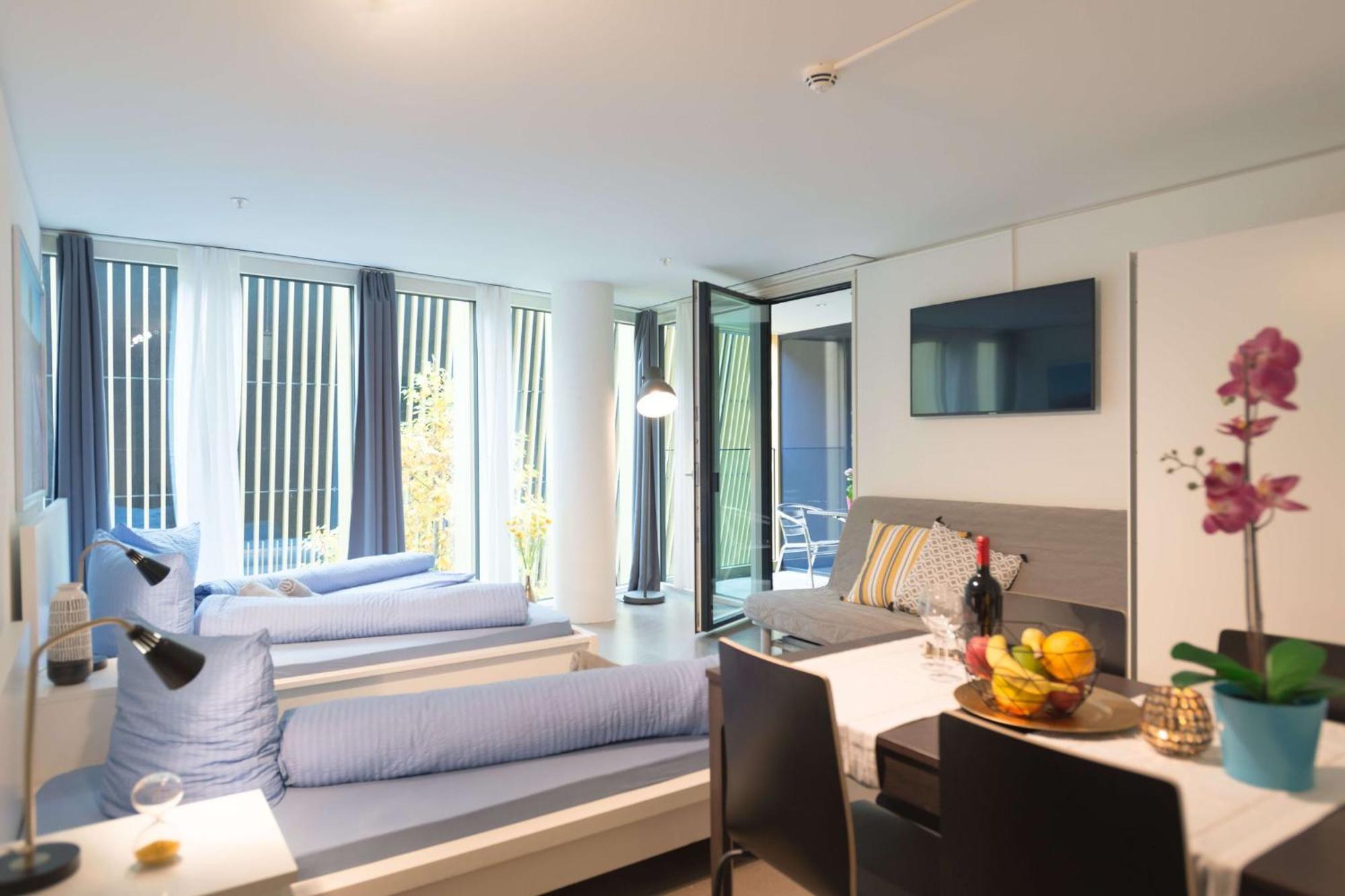 Hitrental Allmend Comfort Studios Luzern Buitenkant foto