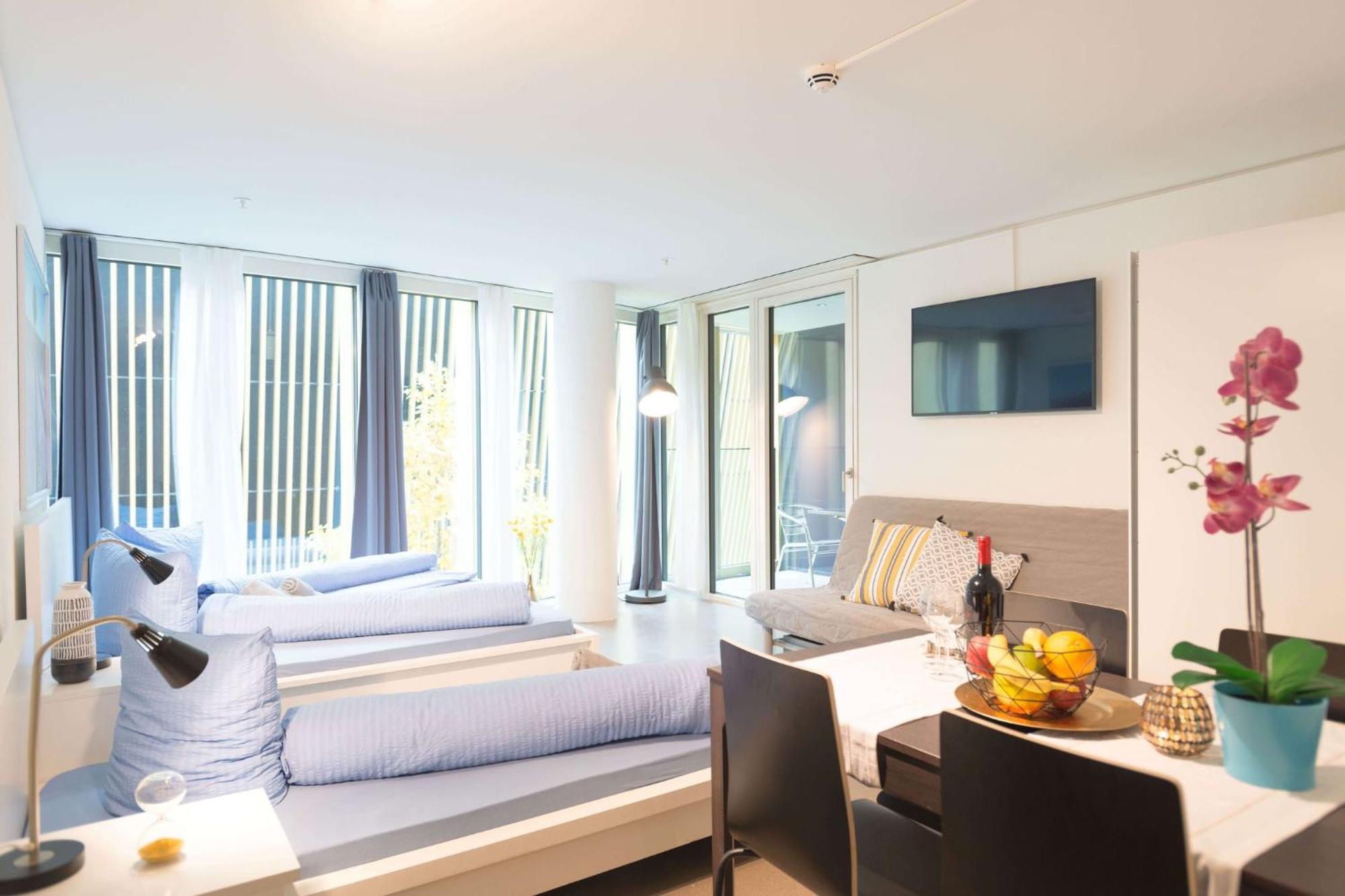 Hitrental Allmend Comfort Studios Luzern Buitenkant foto